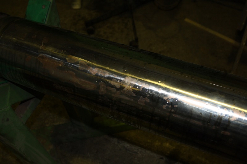 Восстановление рабочей  поверхности боковых цилиндров пресс-ножниц Copex 